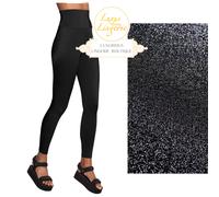 The Workout Leggings By Wolford Black Velvet Look Elastic Yoga Sports Black