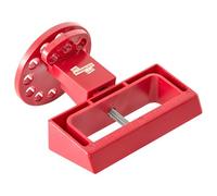 The Workplace Depot 3 Phase Circuit Breaker Lockout Device - Quick-Fit Safety Lockout, Red Plastic with Stainless-Steel Screw, Multi-Padlock for Industrial & Commercial Maintenance