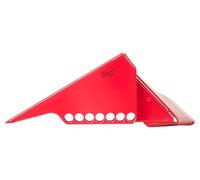 The Workplace Depot Ball Valve Lockout Device - Rapid Tool-Free Steel Wedge, Red Powder-Coated, For 0.25″-1″ or 1.5″-3″ Handles, Industrial Maintenance Safety Isolation (For 1.5"-3" Handles)