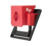 The Workplace Depot Clamp-On Breaker Lockout - Universal Tagout Device with 3 Clamp Sizes (16mm or 38mm or 68mm), Padlock-Ready Circuit Breaker Safety Lock (38(W) mm Switch)