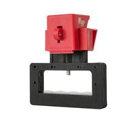 The Workplace Depot Clamp-On Breaker Lockout - Universal Tagout Device with 3 Clamp Sizes (16mm or 38mm or 68mm), Padlock-Ready Circuit Breaker Safety Lock (68(W) mm Switch)