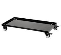 The Workplace Depot Hazardous Cabinet Dolly - Steel Closed-Deck, Black Powder-Coated Mobile COSHH Storage Platform, 300 kg Capacity for Labs, Offices & Workshops (Dolly Only)