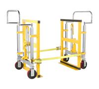 The Workplace Depot Hydraulic Furniture Mover - Heavy-Duty 1800 kg Capacity Hydraulic Lift Trolley with Integrated Winch & 4.8 m Ratchet Straps - Ideal for Movers, Warehouses & Retail Environments