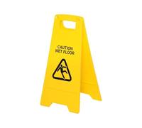 The Workplace Depot Janitorial Plastic Floor Sign, Foldable A-Frame, Office | Janitorial Plastic Floor Sign, Dual-Sided Warning, Reinforced Polypropylene, For Office & Warehouse Safety, Foldable A-Frame.