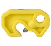 The Workplace Depot MCB Universal Lockout - Reinforced Nylon PA, Safety Yellow, Screw-Lock & Padlock Ready, Fits Single & Multi-Pole Breakers up to 7.9 mm, Ideal for Industrial & Office Maintenance