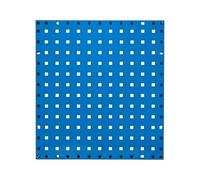 The Workplace Depot Perfo Tool Storage Panel - Wall Mounted Pegboard, Blue Powder Coated Steel with 10 × 10 mm Perforations - Workshop & Garage Organiser with Modular Hook System (460(H) x 495(W) mm)