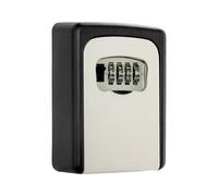 The Workplace Depot Standard Key Safe - Heavy-Duty Steel Combination Lock Box, Powder-Coated All-Weather Finish, 4-Digit Resettable Code, Secure Key Storage for Home, Office & Holiday Let