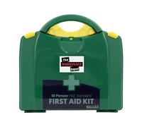 The Workplace Depot Statutory First Aid Kit, 10 Person, HSE Compliant | Statutory First Aid Kit, Green Boxed HSE Compliant First Aid Kit for Workplace (10 Person).