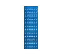 The Workplace Depot Steel Louvre Panel - Blue Powder-Coated Heavy-Duty Storage Panel, Precision Hook-On Bin Wall Organiser for Workshop, Garage & Industrial Use (1490(H) x 460(W) mm)