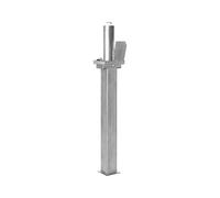 The Workplace Depot Telescopic Bollard - 4mm Galvanised Steel Parking Post with Integrated Key Lock, Waterproof & Corrosion Resistant - Secure Driveway and Car Park Security Post with 4 Keys