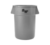 The Workplace Depot Utility Bin - 180L Dual-Use Waste & Storage Container, Professional-Grade Plastic with Comfort-Grip Handles for Office, Warehouse & Industrial Use