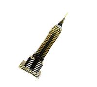 The World Famous Landmark Metal Model Of The Empire State Building Model, As Shown