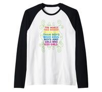 The World Has Bigger Problems Equality Pride Statement Raglan Baseball Tee