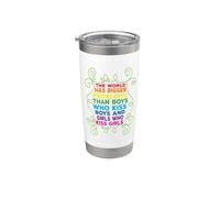 The World Has Bigger Problems Equality Pride Statement Stainless Steel Insulated Tumbler