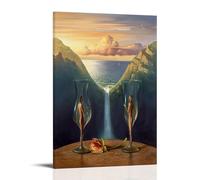 The World in A Wine Glass By Salvador Dalí Painter Artwork Poster Art Canvas Painting Decor Wall Print Photo Gifts Home Modern Decoratives 20x30inch(50x75cm)