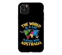 The World Is A Cat Playing With Australia Case for iPhone 11 Pro Max