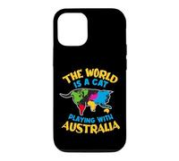 The World Is A Cat Playing With Australia Case for iPhone 12/12 Pro