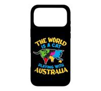 The World Is A Cat Playing With Australia Case for iPhone 17 Pro Max