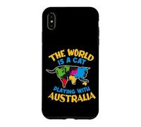 The World Is A Cat Playing With Australia Case for iPhone XS Max