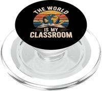 The World Is My Classroom Geographer Geographers PopSockets PopGrip for MagSafe