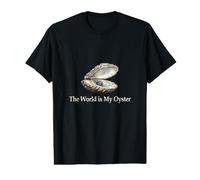 The World is My Oyster Earth Pearl Design Value Graphic T-Shirt