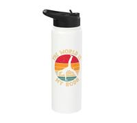 The World is My Roda Capoeira Stainless Steel Insulated Water Bottle