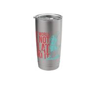 The World is Not Flat Ski It Stainless Steel Insulated Tumbler