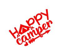The World is So Big, I Want to See, Happy Campers Auto Parts Car Stickers Motorcycle Stickers(Red,80X40CM)