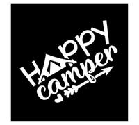 The World is So Big, I Want to See, Happy Campers Auto Parts Car Stickers Motorcycle Stickers(Silver,30X15CM)