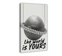 The World Is Yours Canvas Poster Bedroom Decor Landscape Office Room Decor Gift 20x30inch(50x75cm)