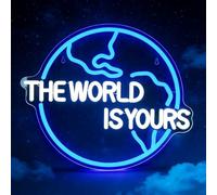 The World Is Yours Neon Sign Motivational LED Neon Light for Classroom
