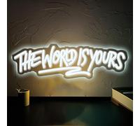 The World is Yours Neon Sign USB Powered Dimmable LED Lights