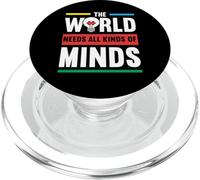 The World Needs All Kinds Of Minds Autism Awanress PopSockets PopGrip for MagSafe