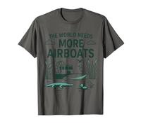 The World Needs More Airboats Swamp Hydroplane Fanboat Lover T-Shirt