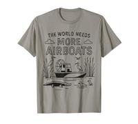 The World Needs More Airboats Swamp Hydroplane Fanboat Lover T-Shirt