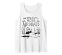 The World Needs More Airboats Swamp Hydroplane Fanboat Lover Tank Top