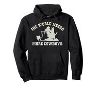 The World Needs More Cowboys Calf Roping Pullover Hoodie