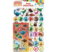 The World of Dinosaur Roar! Mega Sticker Pack | Three Types of Stickers (Around 150 Total) | Reusable on Non-Porous Surfaces