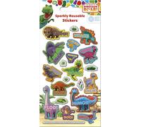 The World of Dinosaur ROAR! Sparkly Reusable Stickers | Official Licensed Product | Reusable on Non-Porous Surfaces | Unisex | Age 3+ | Birthday Gifts, Party Bags, Arts & Crafts and Scrapbooking