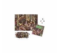 The World of Hercule Poirot: A 1000-piece Jigsaw Puzzle with over 100 Clues to Spot: A Gift for Fans of Agatha Christie, 48.5 x 68 cm, Orange