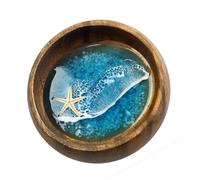 The World of The Sea in Bowls Handmade Oceans Bowls Shell Starfishes Turtles Home Decoration for Children Christmas Beach Inspireds Resins Home Accent