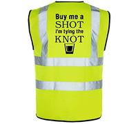 The World Of Wall Art Stag Do Printed Hi-Vis High-Viz Funny Party Visibility Safety Vest/Waistcoat