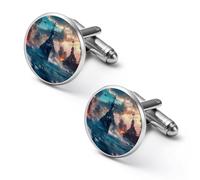 The World of Warships Ship Men's Cufflinks Metal Cuff Links