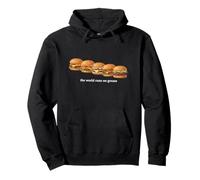 The World Runs On Grease Funny Burger Foodie Fast Food Lover Pullover Hoodie