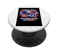 The World Stops We Watch 90 Minutes Soccer 2026 Fan Tee. PopSockets Adhesive PopGrip