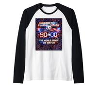 The World Stops We Watch 90 Minutes Soccer 2026 Fan Tee. Raglan Baseball Tee