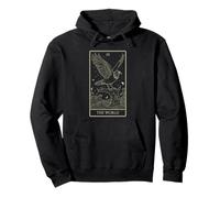 The World Tarot Art - Raven Cosmic Unity Design V2 Pullover Hoodie
