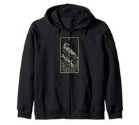 The World Tarot Art - Raven Cosmic Unity Design V3 Zip Hoodie