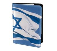 the world tree Travel Passport Holder Cover Wallet Leather Case Travel Essentials Luggage Accessories, The Israeli Flag, One Size, Contemporary