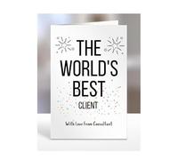 The world's best Client card from Consultant, gifts for men, women, him, her, male, female, presents for Christmas, happy birthday, for, A5-252a_101